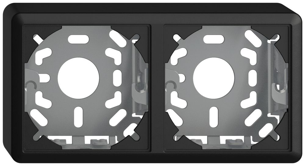 AP-Kopfzeile EDIZIOdue 1×2 FX39 schwarz