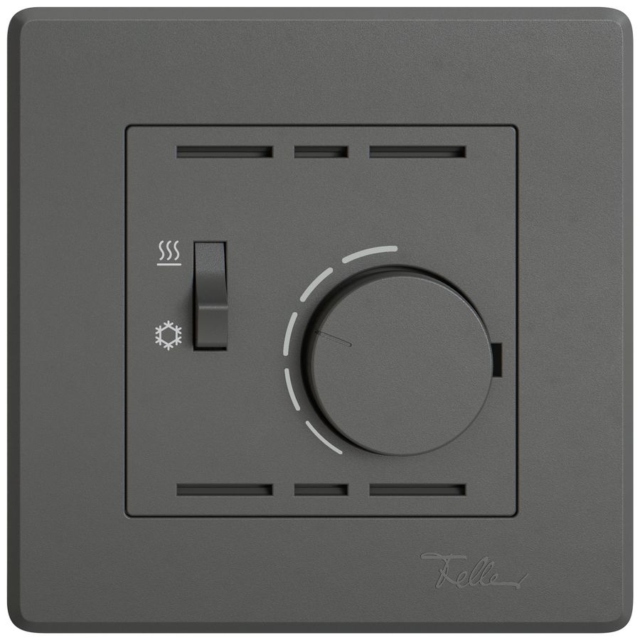 UP-Raumthermostat EDIZIO.liv SNAPFIX® m.Schalter Heizen/Kühlen 230VAC 50Hz dgu