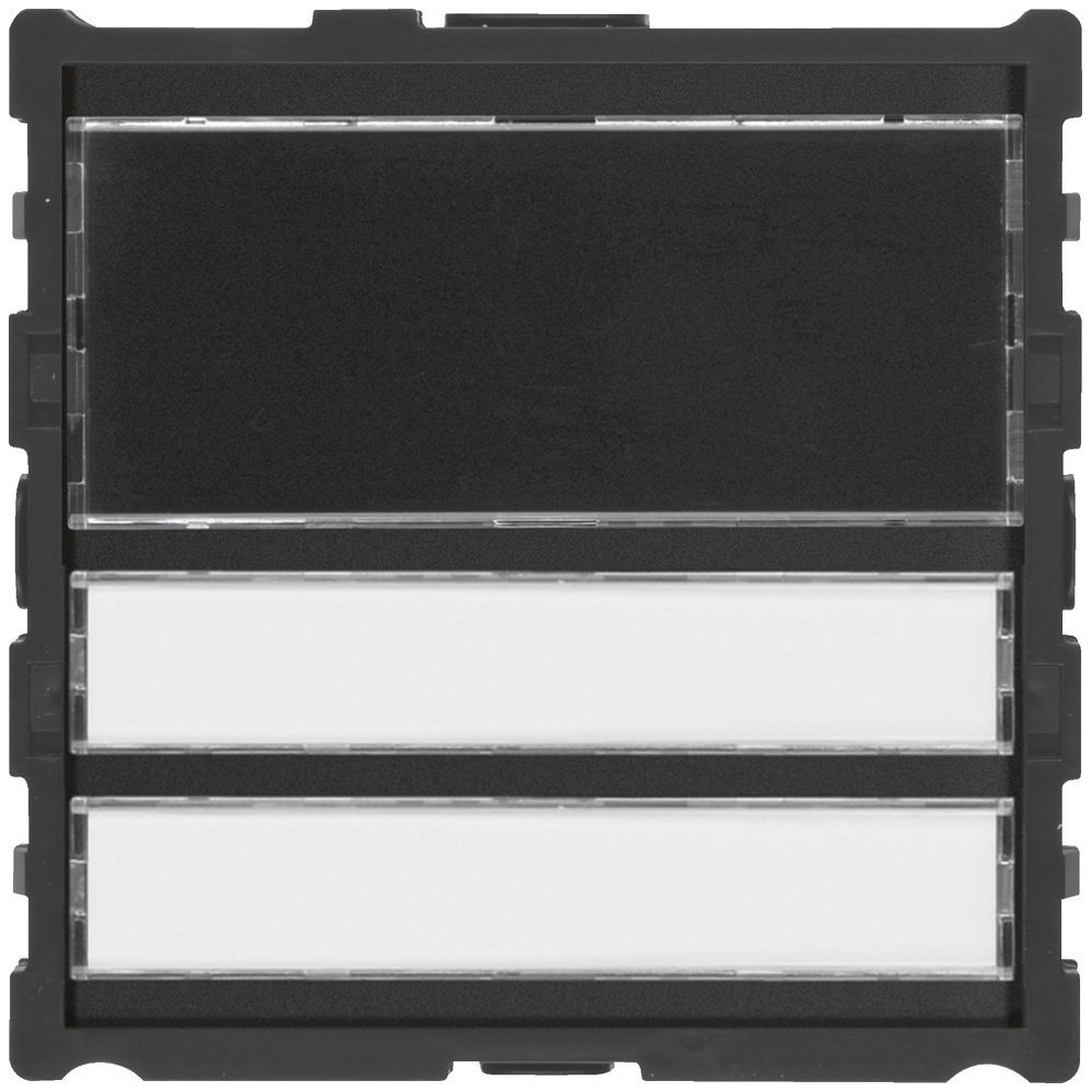 Ruftaster-Modul Hager elcom.modesta f.Türsprechanlage m.LED-Namensschild 2Whg.