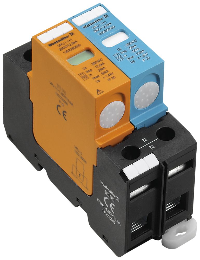 Überspannungsableiter Weidmüller VPU I 1+1 280V/12.5KA