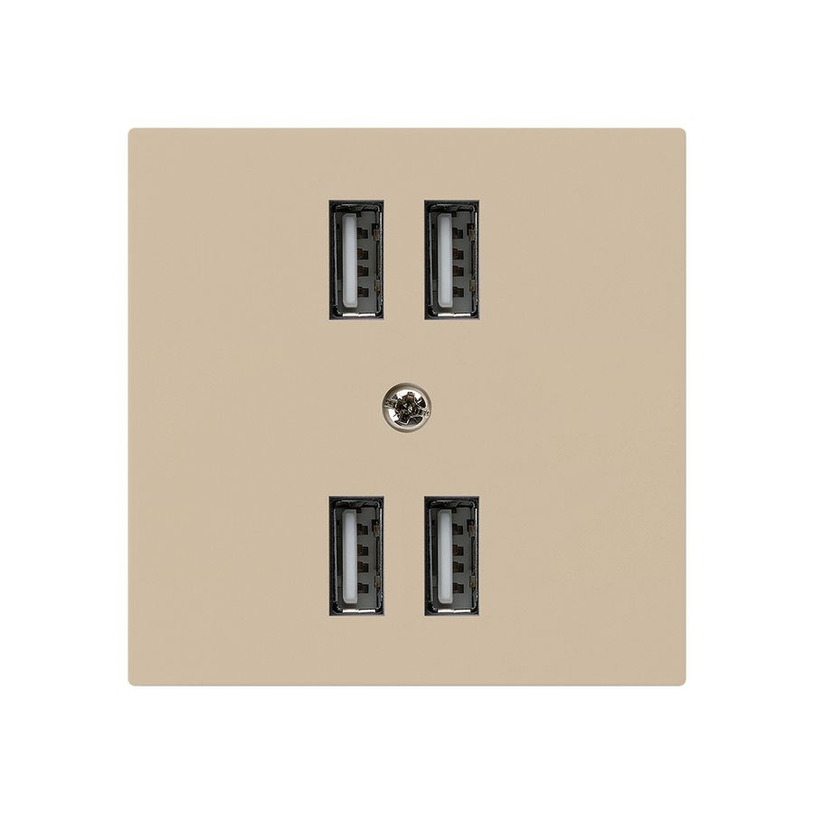 Steckdose 4×USB kallysto A 2400mA beige