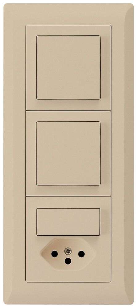 Combinaison ENC kallysto.line grd.I-I-I verticale 2×interr.S3+S3/type 13 beige