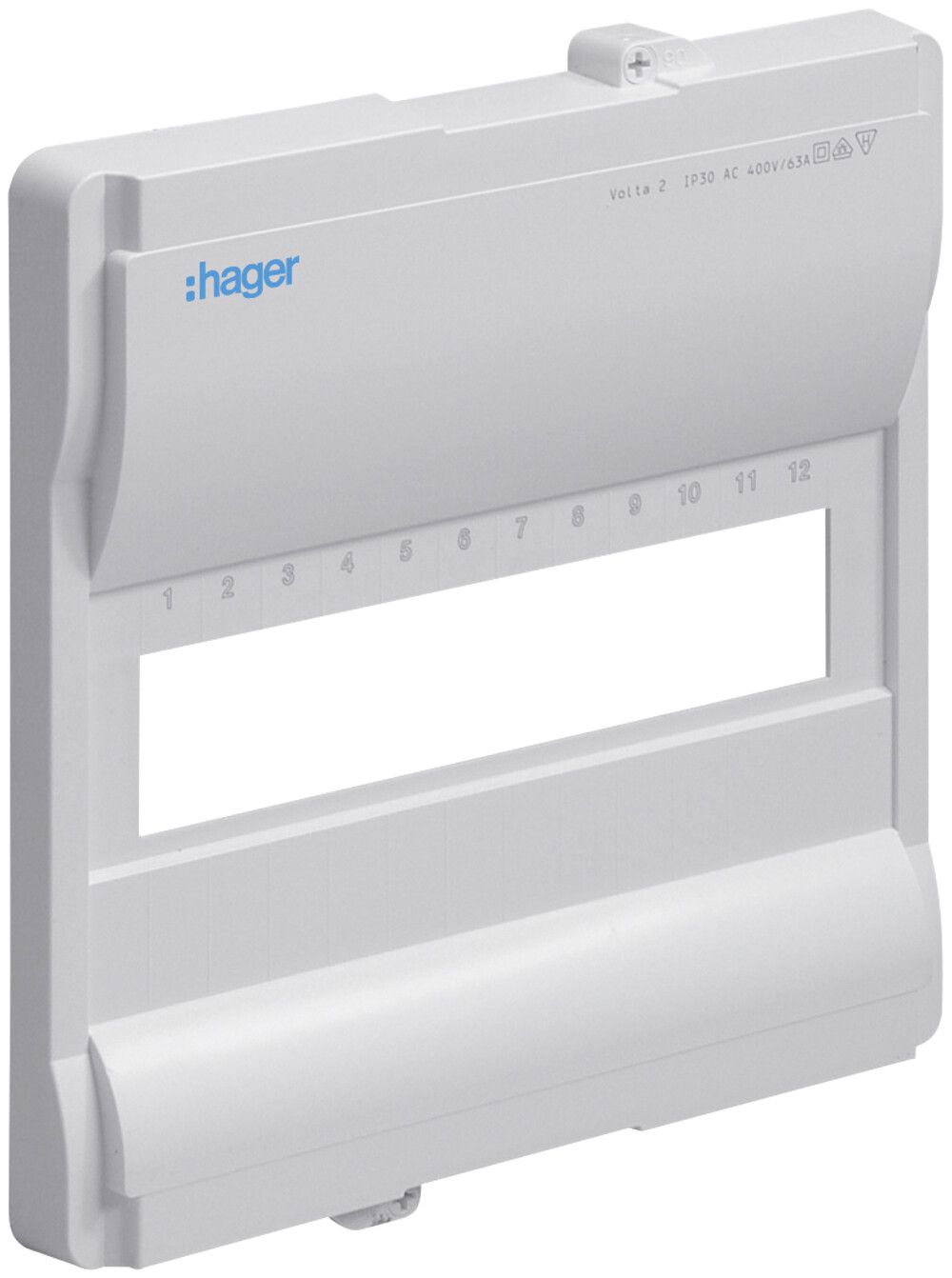 Couvercle Hager Volta 1-rangée 294×279×31mm