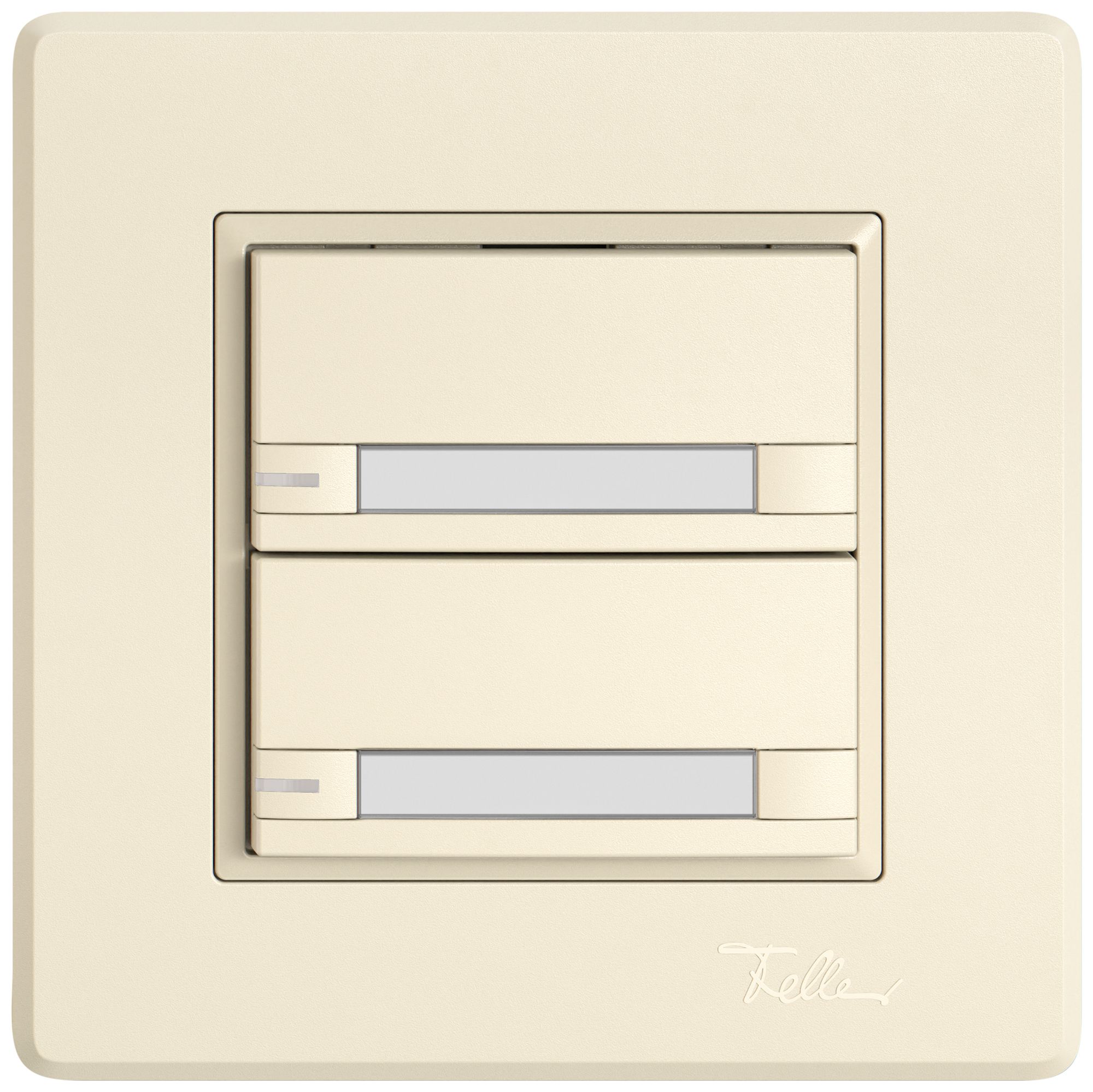 Poussoir KNX RGB ENC EDIZIO.liv SNAPFIX® capteur temp.RGB-LED étiqu.2×com.2T cr