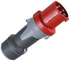 Stecker PowerTOP Xtra CEE 63A 3L+N+PE 400V 6h rot Ø100×246mm IP44