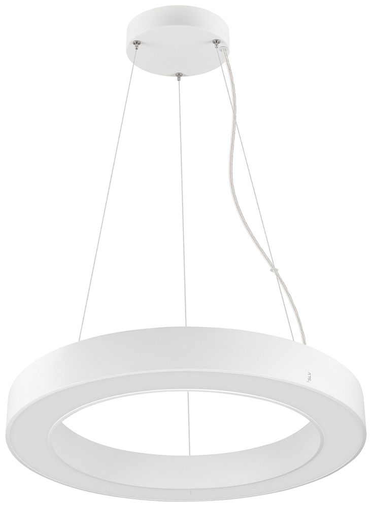 LED-Pendelleuchte SLV MEDO RING 60 27W 3750lm 930/940 DIM Ø600mm weiss