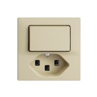 Combinaison 3/1L+T23 16A EDIZIOdue vanille