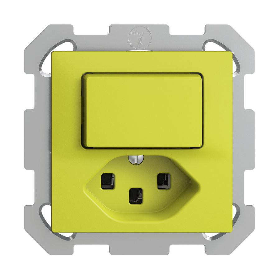 UP-Kombination 3/1L+T23 16A EDIZIOdue lemon