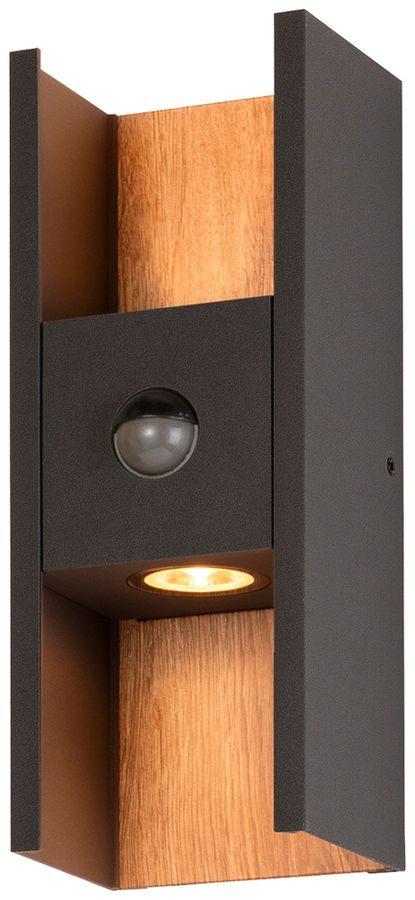 Applique LED SLV FLATT SEN 10W 640lm 2700K IP54 direct/indirect anthracite