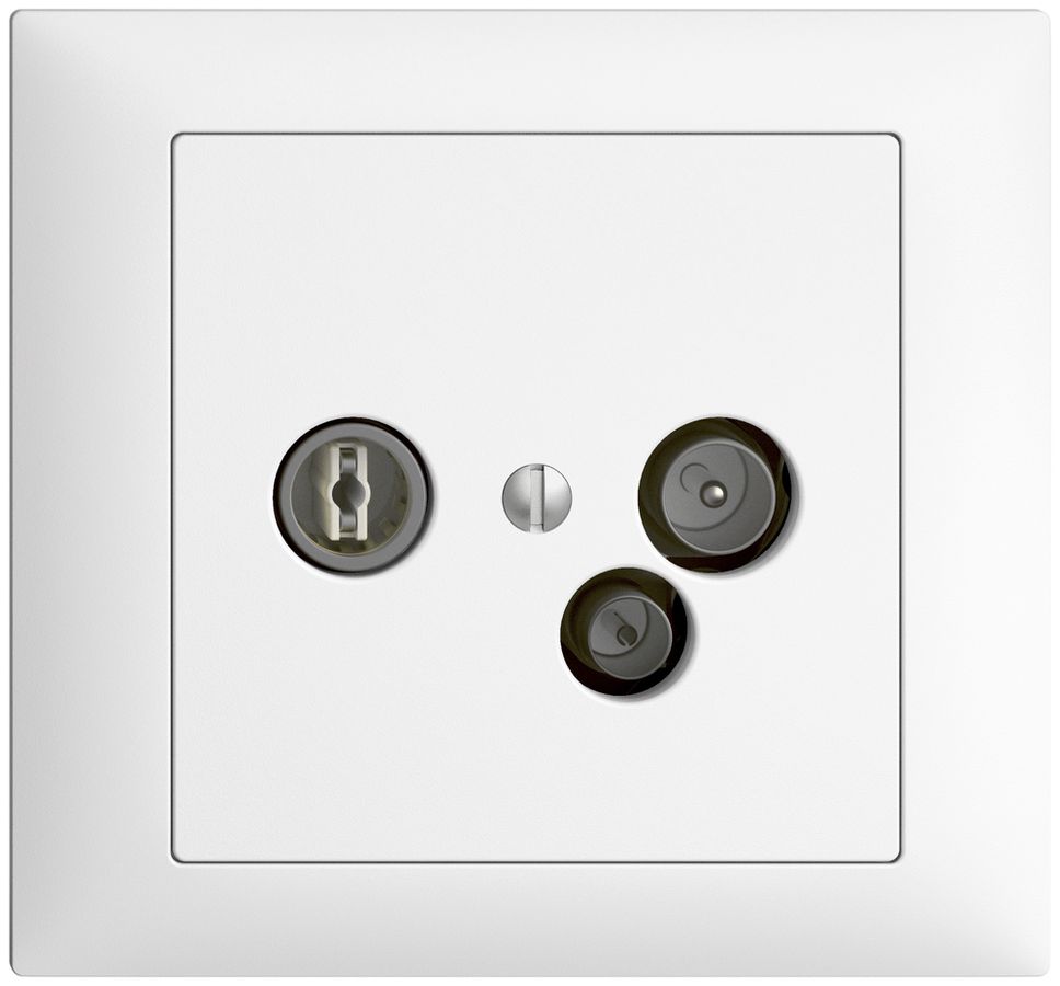 EB-Datendose TV-R DD04 5…65MHz EDIZIOdue weiss