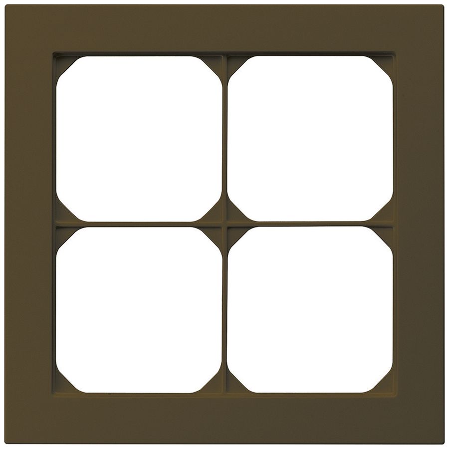 UP-Abdeckrahmen kallysto.pro 2×2 braun 154×154mm