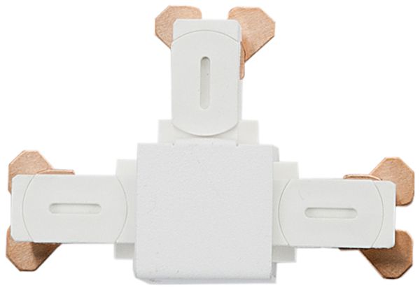 T-Verbinder SG Zip 1Ph weiss 62×42mm