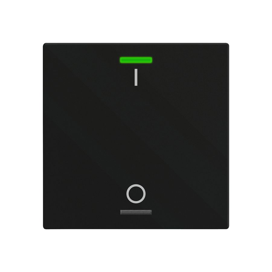 Poussoir KNX RGBW INC MDT BE-TAL60T116.B1 1t/2a temp.noir mat "I/O"