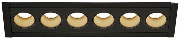 EB-LED-Deckenleuchte SLV MILANDOS 6, 12W 780lm 3000K 45° Aluminium schwarz