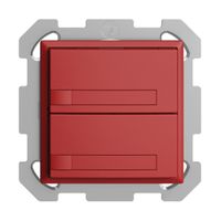 UP-KNX-Taster RGB EDUE, 250mW, o.LED, m.Papiereinlage, 2×Taste, 1×Tastenb., ber