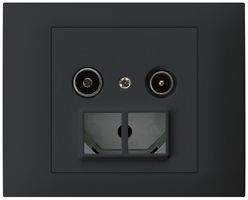 EB-Antennendose TV-R HMS kallysto 23dB schwarz