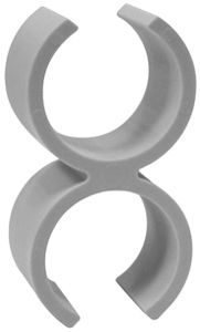 Befestigungsschelle FAST-RING Kunststoff 2×Ø16mm gu 100 Stück