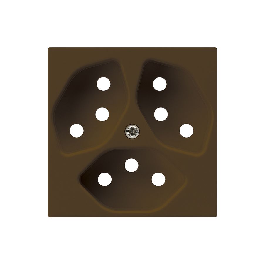 Frontplatte kallysto 3×T13 br 60×60 60×60mm für Steckdose 3×T13