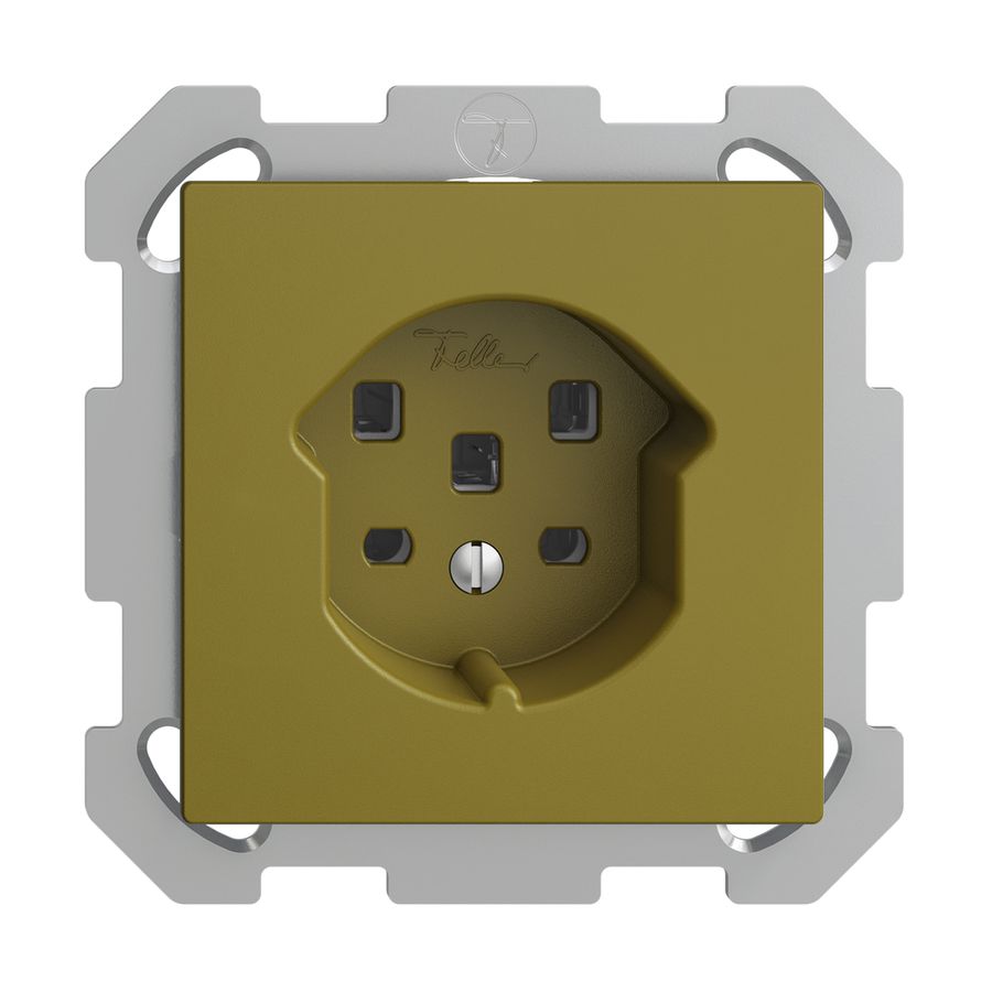 UP-Steckdose EDIZIOdue T25 16A olive, mit Steckklemmen
