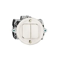 Druckschalter 1/3+3/1L weiss FH