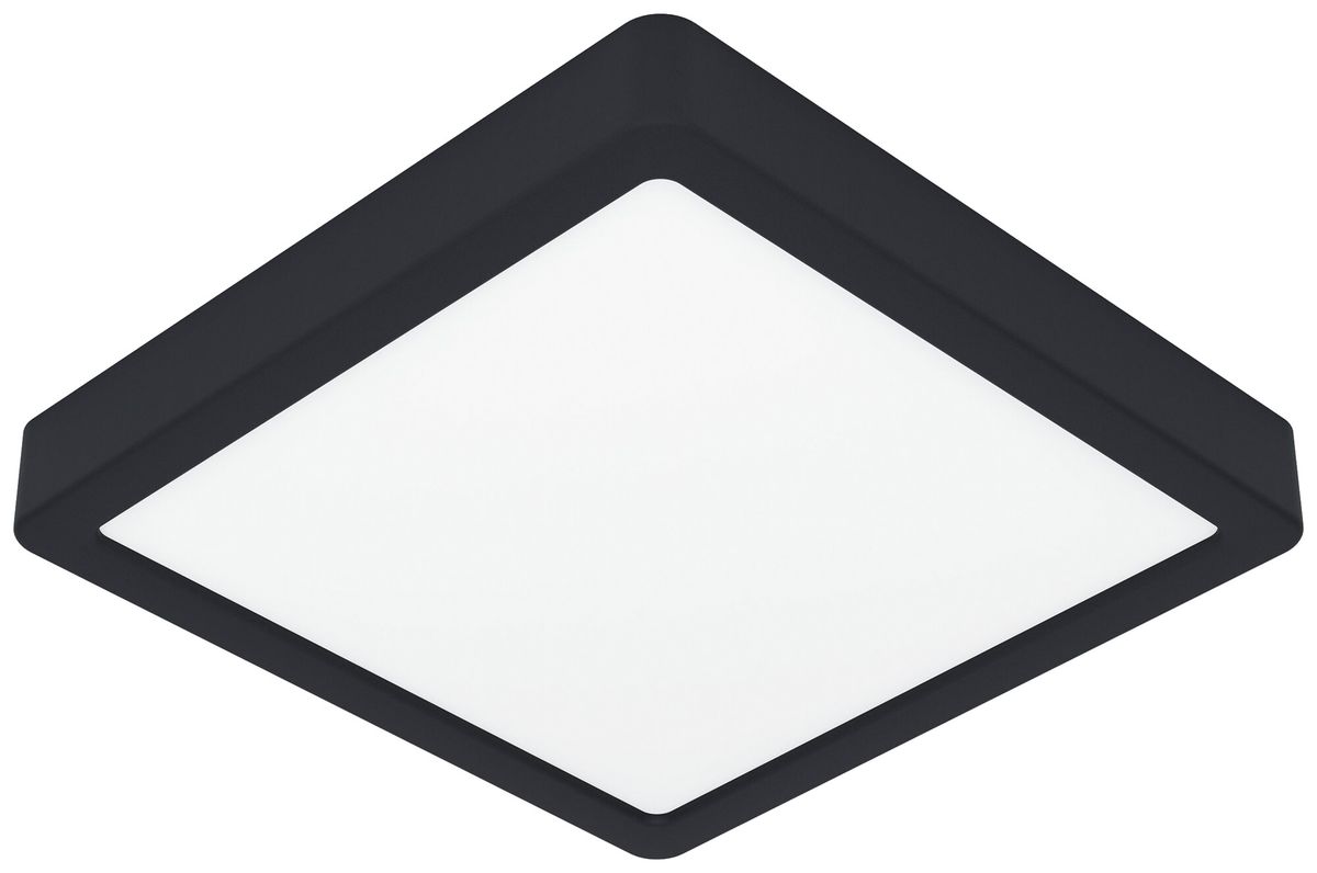 Plafonnier LED Eglo FUEVA 14W 0…1600lm 2700…6500K IP44 VAR 220×25mm noir