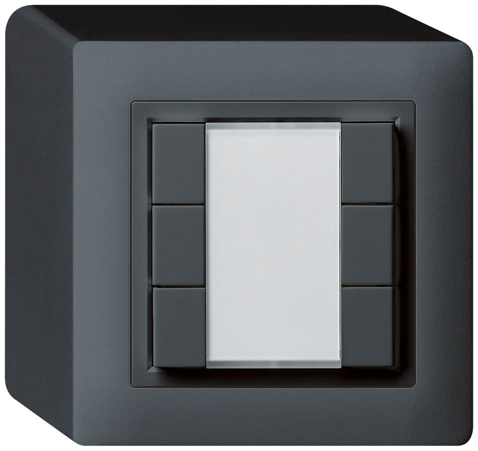 Poussoir universel AP 6×kallysto sans LED anthracite