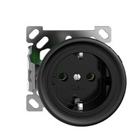AP-SCHUKO-Steckdose Sdue 16A, 250VAC, L+N+PE schwarz