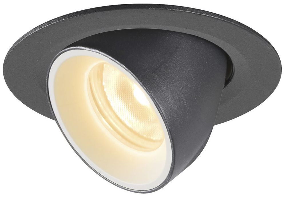 EB-LED-Downlight SLV NUMINOS GIMBLE XS, 7W 200mA 720lm 3000K 55° sz/ws