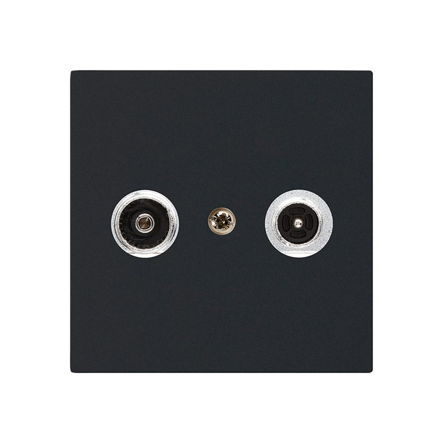 Antennendose kallysto R/TV Bauart A 19dB 2GHz schwarz