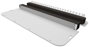 Passe-câbles Rittal SZ 2567.450 pour AX grd.7 436×221mm matière synthétique