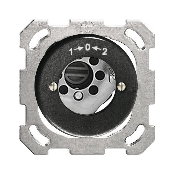 Contact pivotant ENC 1->0<-2 noir pour serrure de sûr. sans cyl.