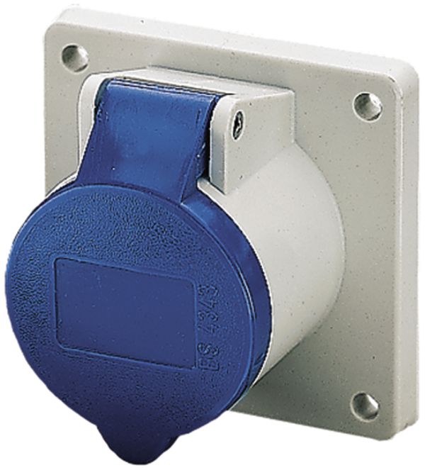 EB-Steckdose CEE 16A 3P 6h 230V blau gerade Mennekes