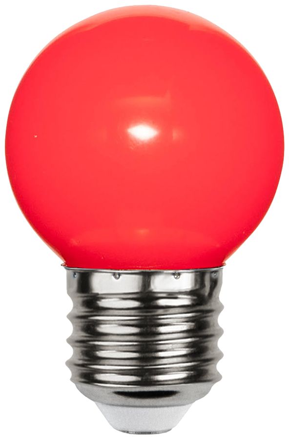 LED-Lampe M. Schönenberger E27 1W 3lm 69mm G45 opal rot