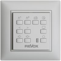 Commande murale EDIZIOdue pour Voxnet FMI, avec 10 bout., LED, IR, gris clair
