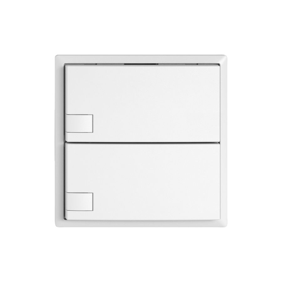 Poussoir KNX RGB EDIZIO.liv SNAPFIX® capteur temp.s.LED 2× comm.1T bc
