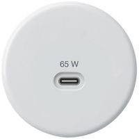 USB-Ladesteckdose Hager basico Typ C 65W 3250mA weiss