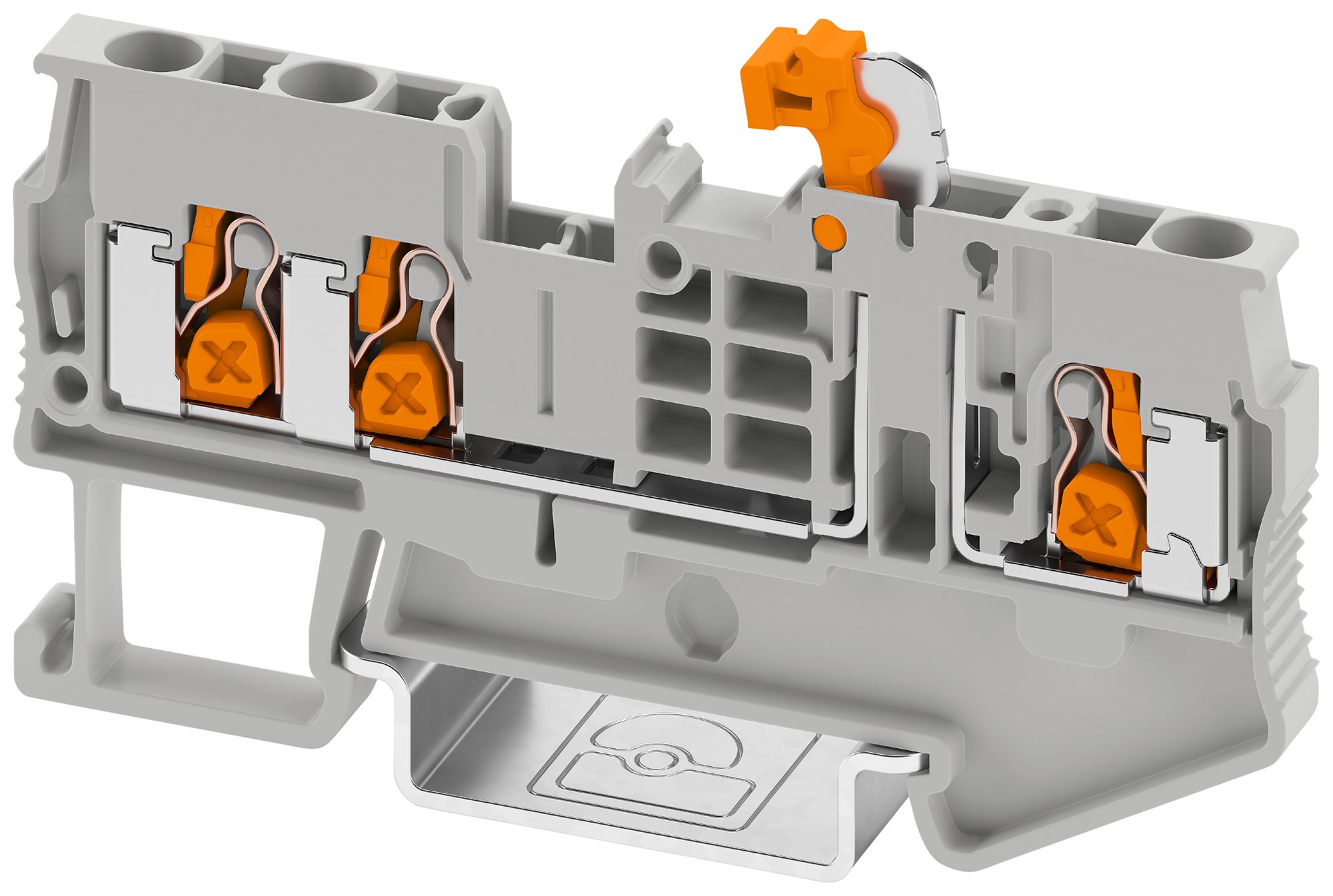 Messertrennklemme PX XT 2,5-TWIN-MT 4mm² 20A 500V 3×1 TH35 gu