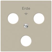 Placca frontale Hager kallysto per presa di terra a 3 spine Woertz beige