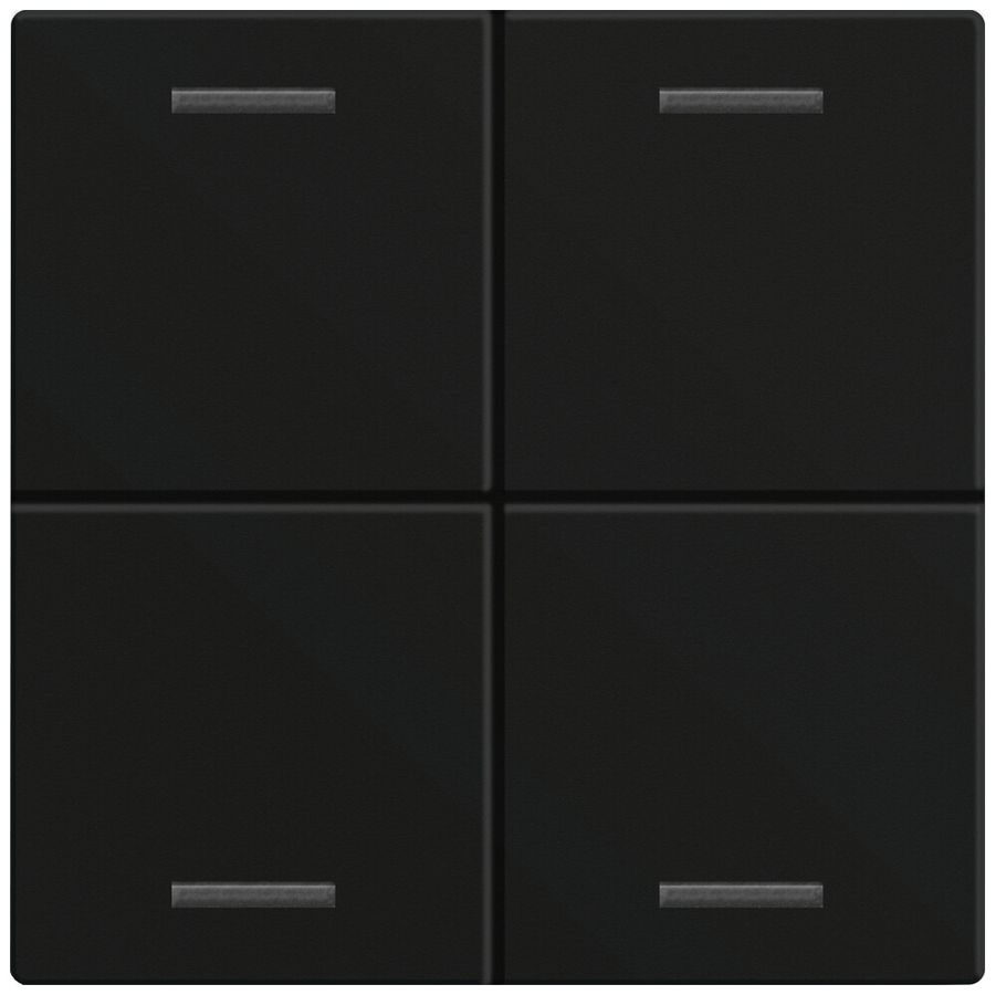 Bascule MDT TAL-60W4016.02 1t/4a p.touches tactiles noir mat "neutre"