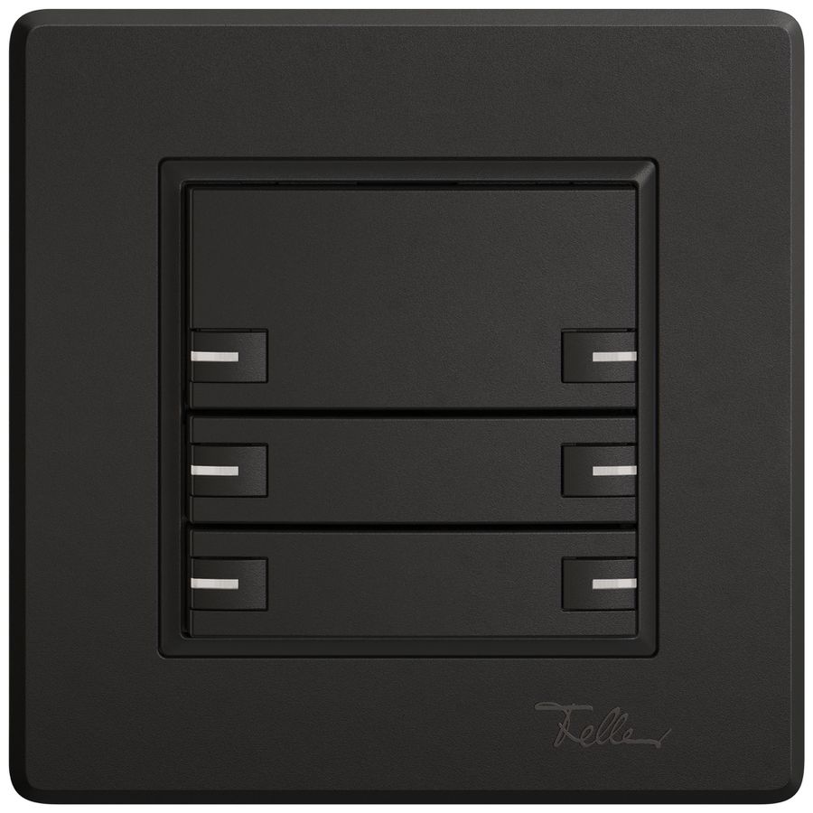 Pulsante KNX RGB INC EDIZIO.liv SNAPFIX® sensore temp.RGB-LED 6× com.1T ne