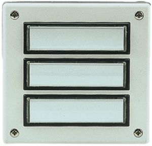 Plaque d'étage AP 3 contacts blanc