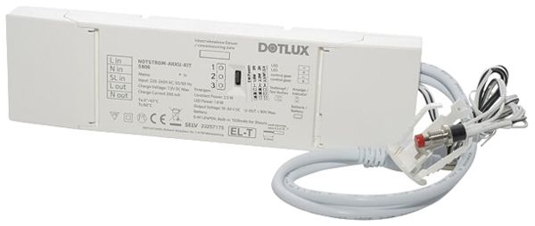 Notlicht-Set DOTLUX 1.8…3.5W 1.5…3h LiFePO4 6.4V LED ST