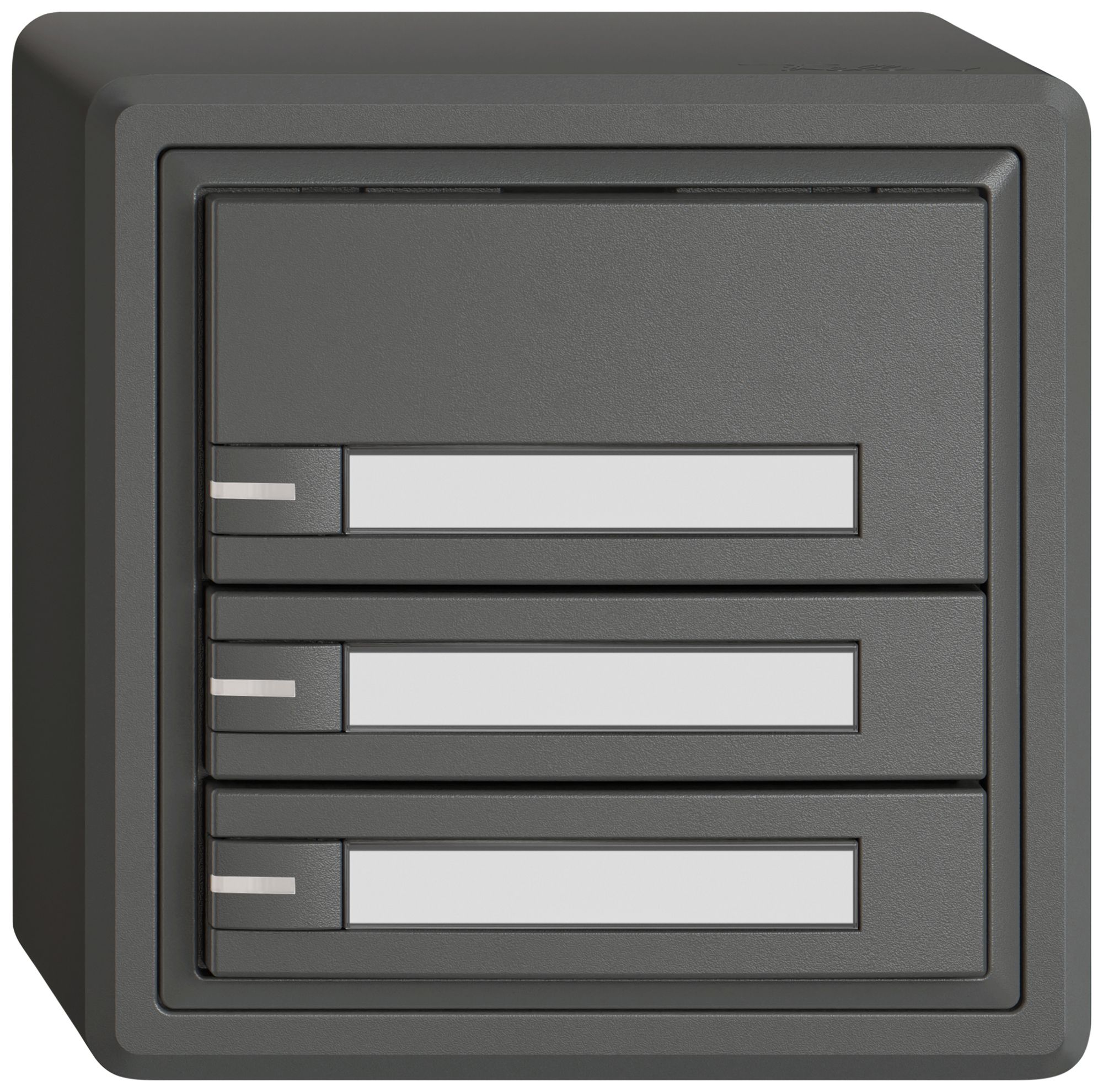 Pulsante universale AP EDIZIO.liv UNI SNAPFIX® 5…48V c.LED 3× com.1T targ.grs