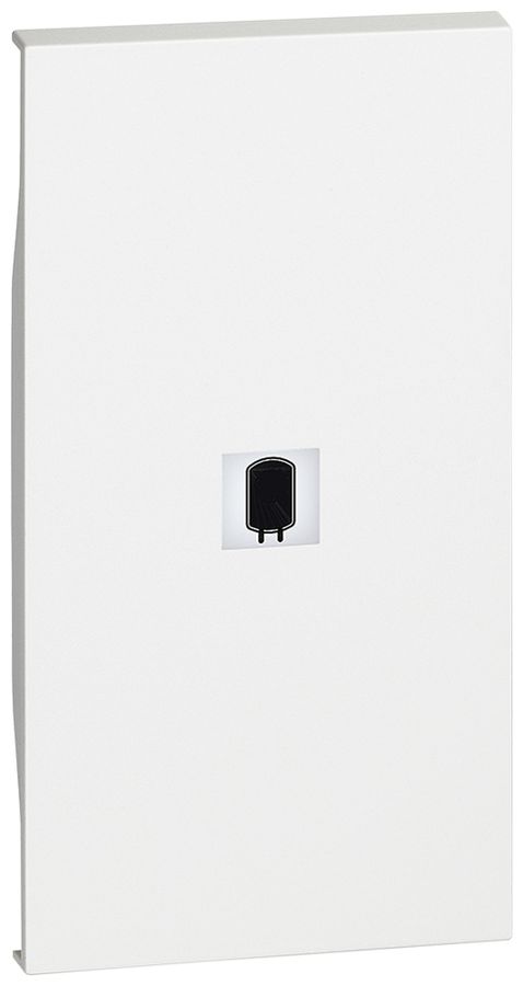 Cache de touche Living Now 2 modules illuminable avec symbole boiler blanc