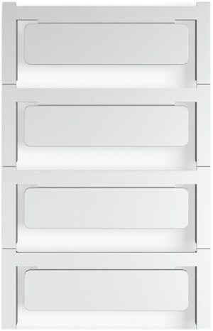 Marcatore per apparecchi Weidmüller MultiCard CC autoadesiva 15×60mm PA66 grigio