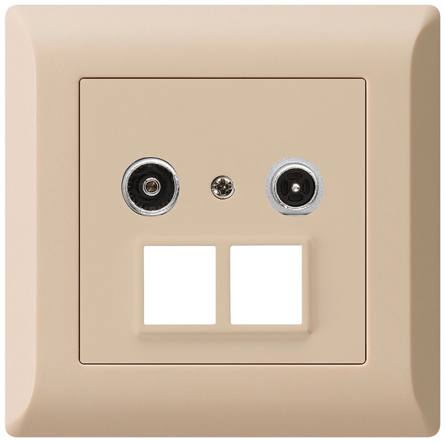 Prise multimédia ENC kallysto.line R/TV 4dB 2GHz beige