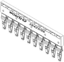 Pettine di giunzione Woertz 38425/06, 10L, per morsetto serie 38300/4, 38340/4