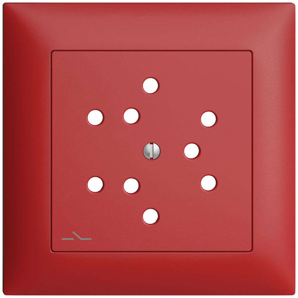 Kit frontale EDIZIOdue berry 88×88mm 3×T12/1