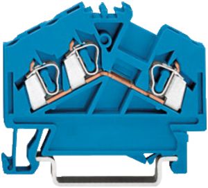 Durchgangsklemme frontverdr. WAGO 2.5mm² blau