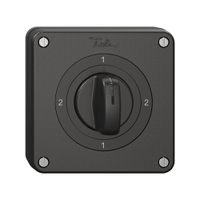 NUP-Drehschalter NEVO, 3/1L, mit Drehgriff, KS, 2-1-2-1, schwarz